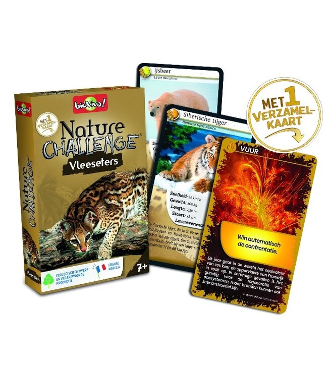 Nature Challenge Kwartet: Vleeseters (NL) - Card game
