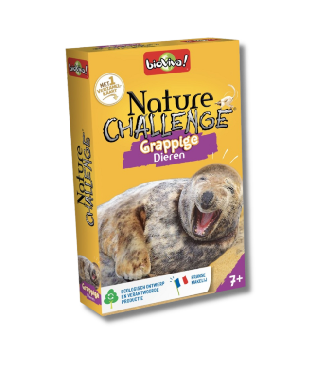 Nature Challenge Kwartet: Grappige Dieren (NL) - Card game