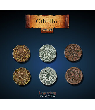 Drawlab Entertainment Legendary Metal Coins: Cthulhu (20 Coins)