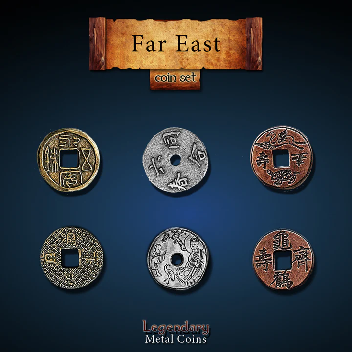 Drawlab Entertainment Legendary Metal Coins: Far East (20 Coins) afbeelding