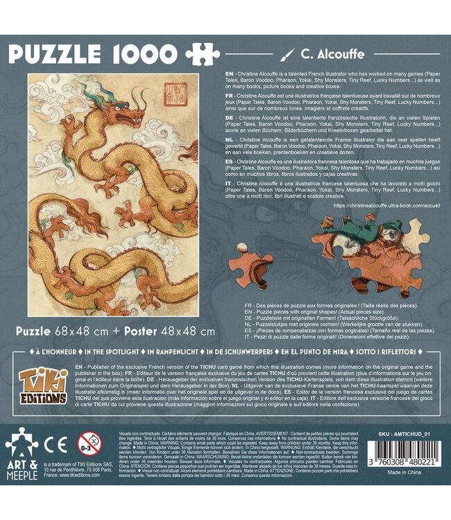 Art & Meeple: Tichu the Dragon (1000 Teile)