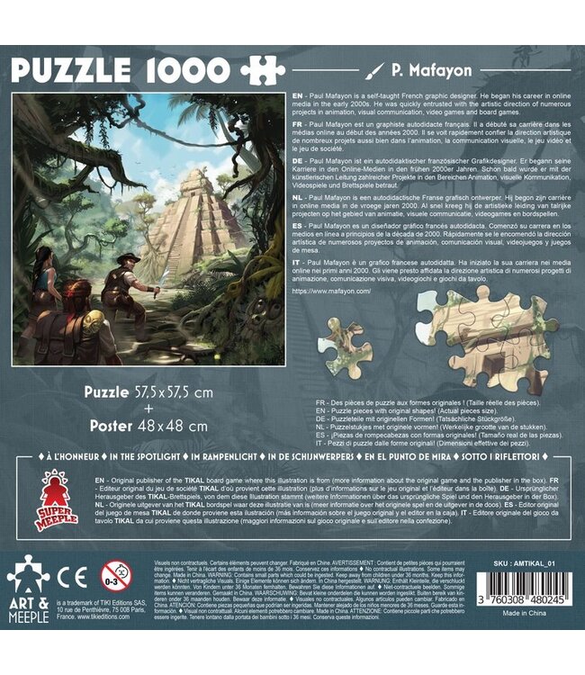Art & Meeple: Tikal (1000 Pieces)