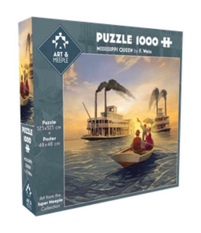 Art & Meeple: Mississippi Queen (1000 Stukjes)