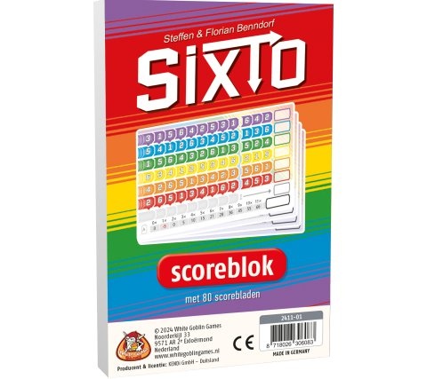 White Goblin Games Sixto - Scoreblokken afbeelding