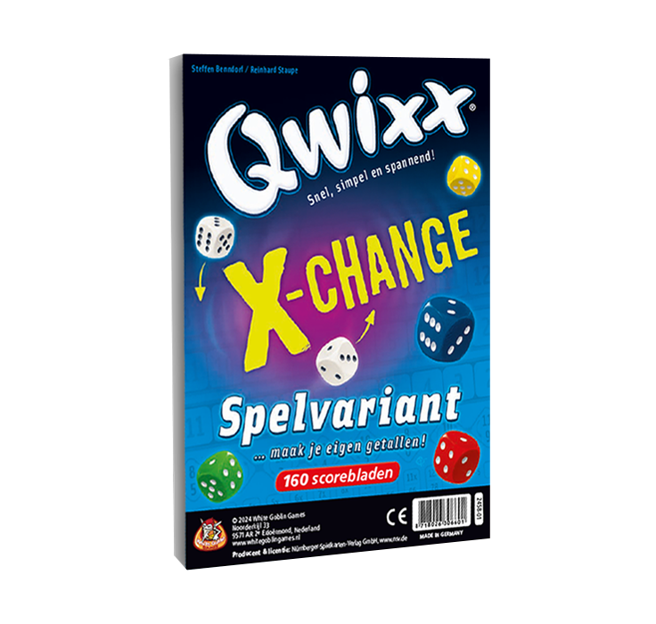 White Goblin Games Qwixx X-Change - Spelvariant afbeelding