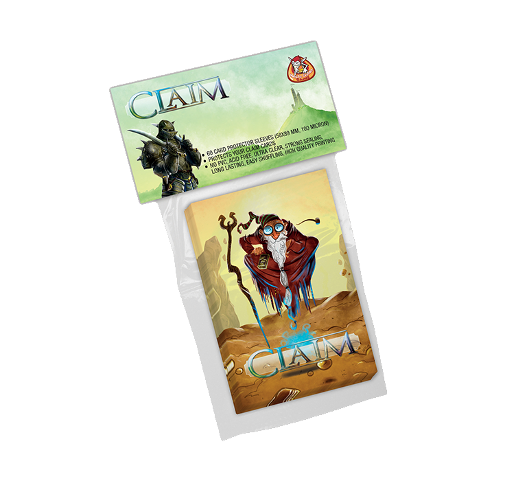 White Goblin Games Claim: Wizard Sleeves (58 x 89 mm) afbeelding