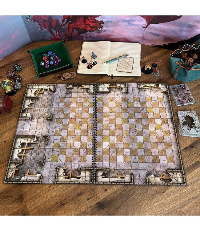 Loke BattleMats: Giant Book of Battle Mats: Dragon Lairs & Dungeons