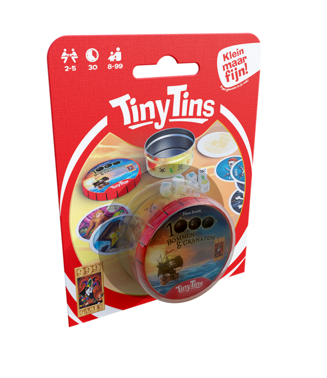 Tiny Tins: 1000 Bommen en Granaten (NL) - Dobbelspel