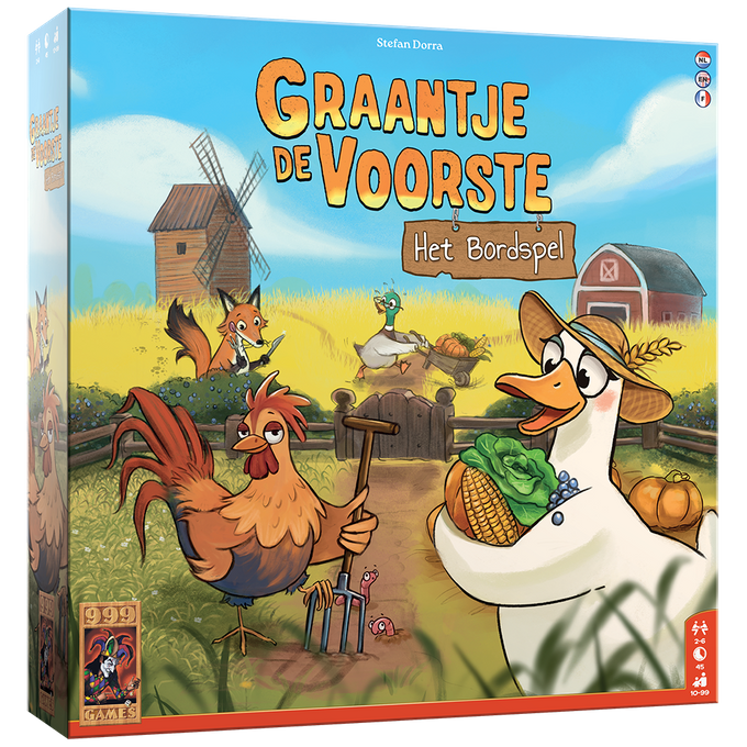 999 Games Graantje de Voorste: het Bordspel (NL)