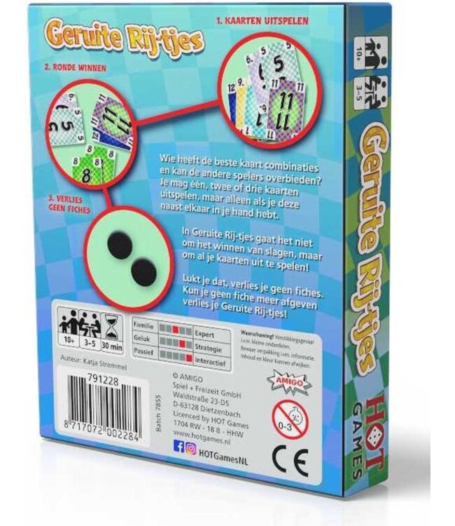 Geruite Rij-tjes (NL) - Card game