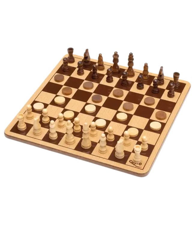 Cayro: Chess & Checkers (Metal Box) (CHESS AND DRAUGHTS METAL BOX)