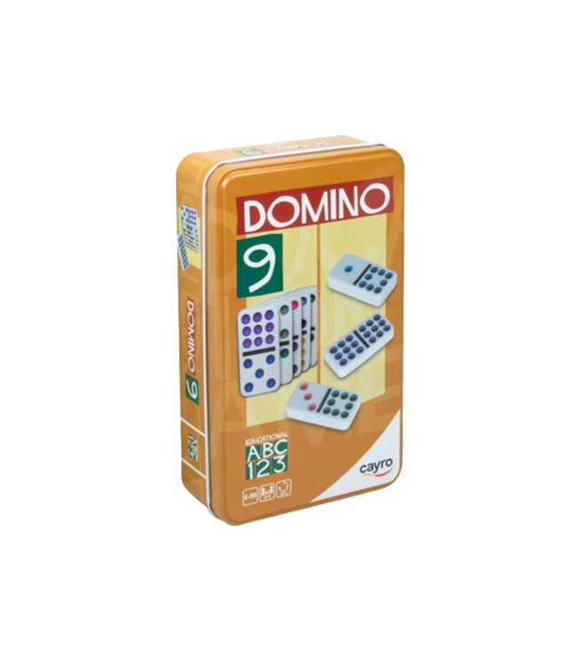 Cayro Domino Double 9 Color (Metal Box)