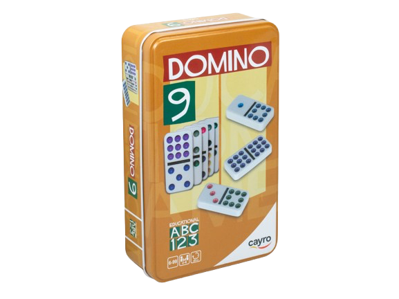 Cayro Domino Double 9 Color (Metal Box) afbeelding