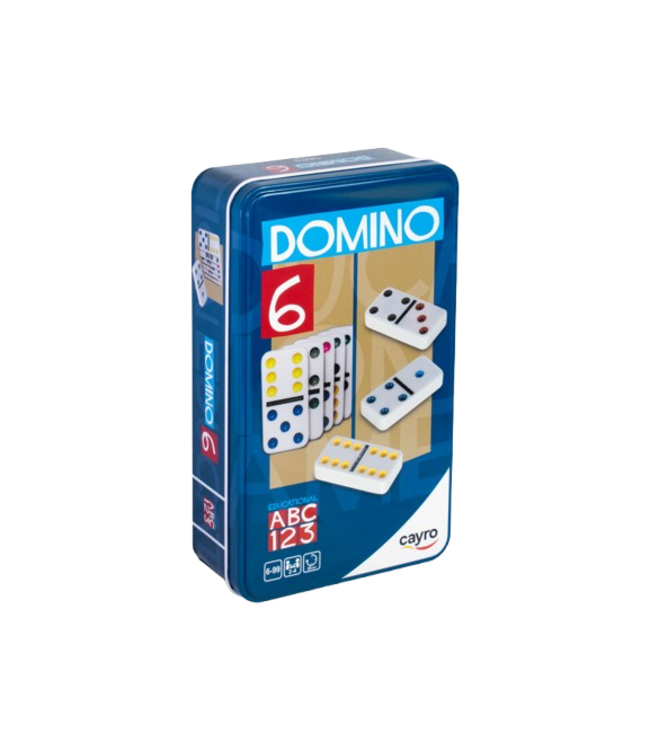 Cayro: Domino Double 6 Color (Metal Box)