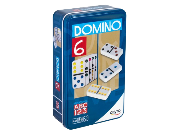 Cayro Domino Double 6 Color (Metal Box) afbeelding