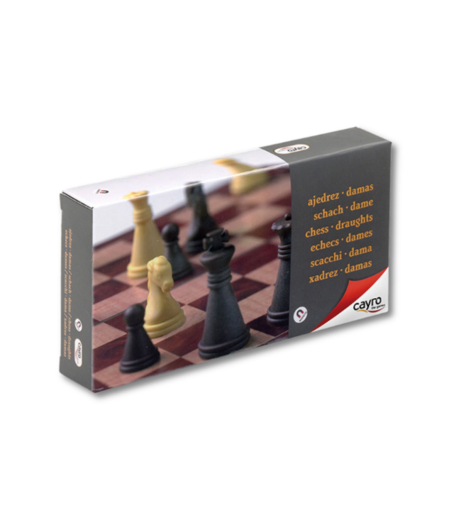Cayro: Schaken & Dammen (Magnetisch) (MAGNETIC CHESS AND DRAUGHTS SMALL)