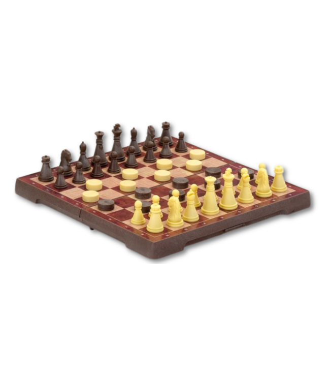 Cayro: Chess & Checkers (Magnetic) (MAGNETIC CHESS AND DRAUGHTS SMALL)