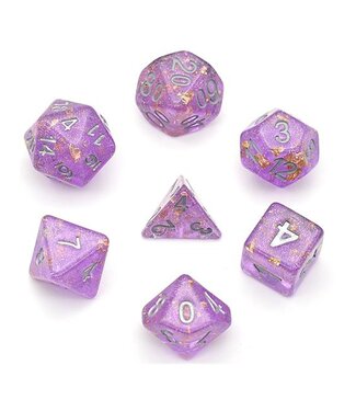 HOT Games Dice: Gold Foil Lila