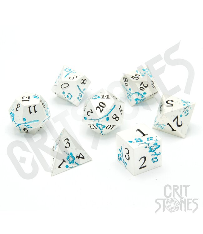 Glassstaff Iris Blossom Metal - RPG Dice Set