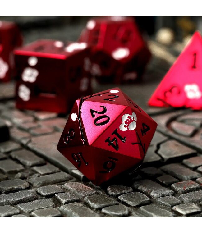 CritStones: Dawn Blossom Metal - RPG Dice Set