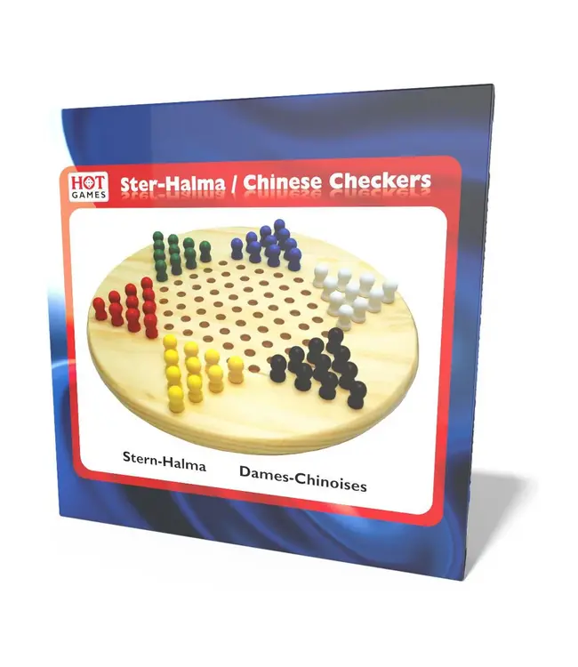 Halma-Ster - Chinees Dammen (Hout, 28CM)