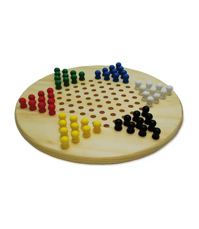 Halma-Ster - Chinees Dammen (Hout, 28CM)