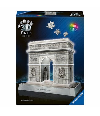 Ravensburger 3D Puzzle Iconics: Arc de Triomphe (LED) (255 Pieces)