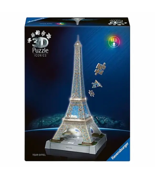 3D Puzzle Iconics: Eiffelturm (LED) (243 Teile) - Puzzle