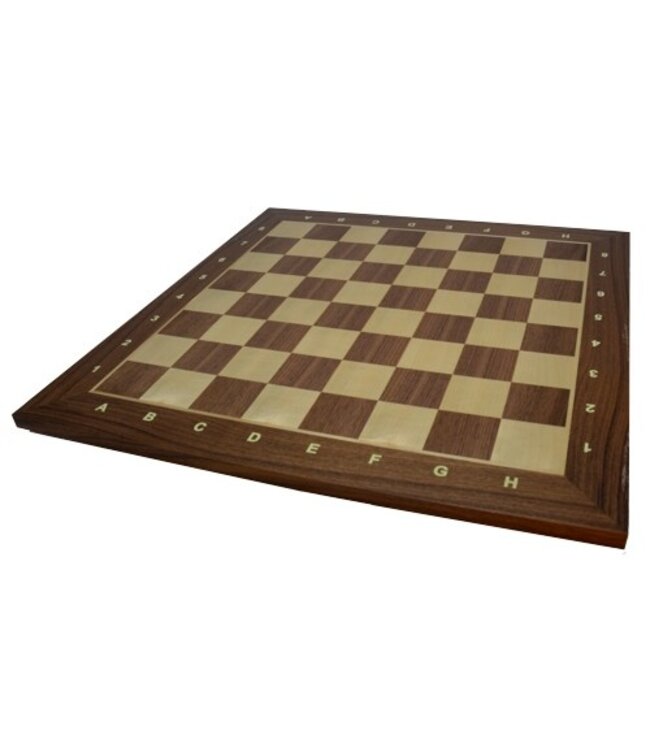 Hot Games - Mahogany & Maple Wooden Chess Board – 55 cm (55 mm Squares)