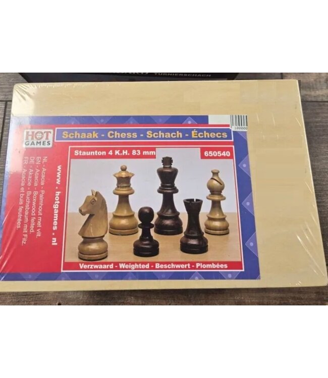 Schachfiguren - Staunton 4 K.H. 83mm