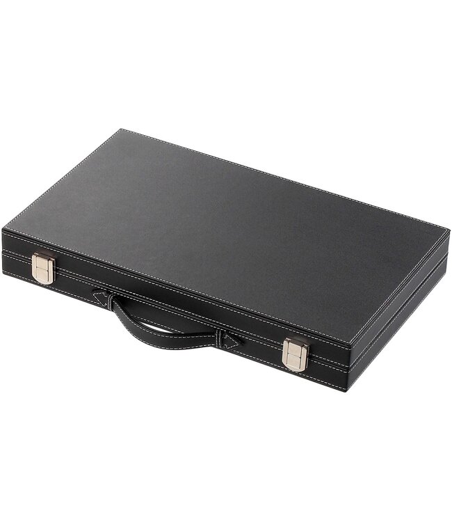 Philos - Backgammon Koffer Groen - Medium