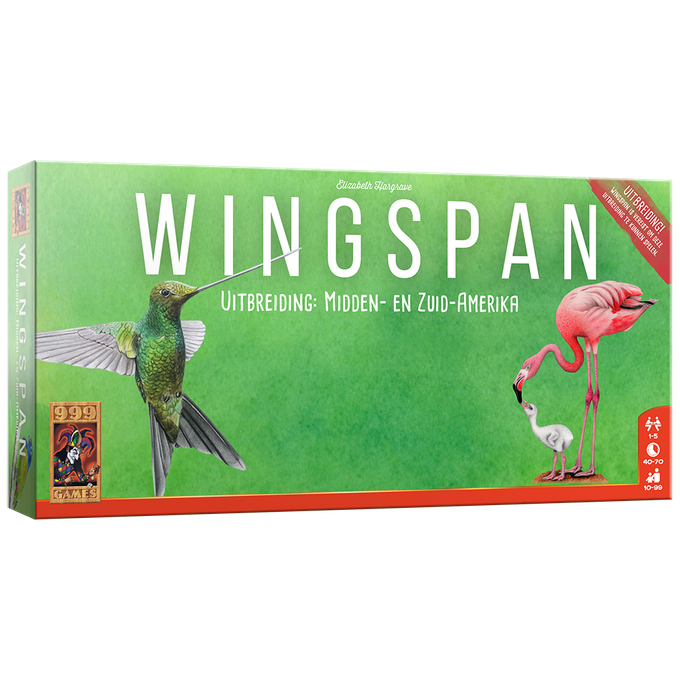 999 Games Wingspan Uitbreiding: Midden- en Zuid-Amerika (NL)