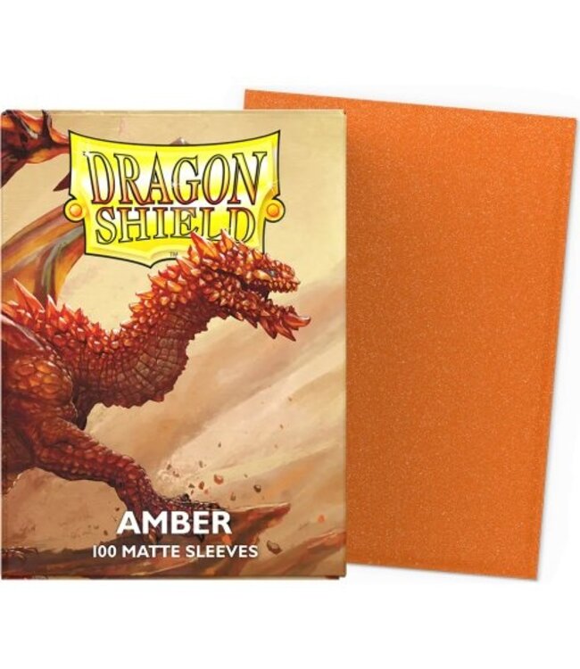 Dragon Shield Matte - Amber (100 sleeves)