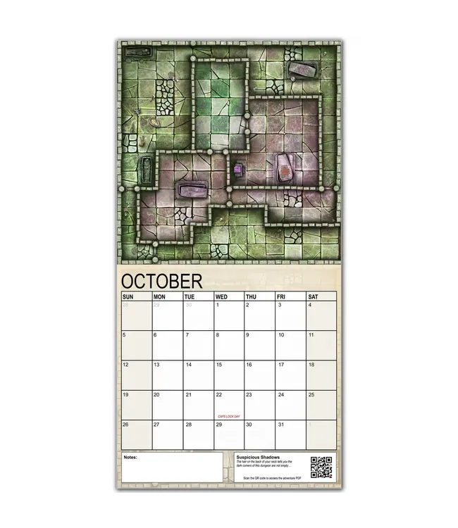 Loke BattleMats: Calendar of Many Adventures 2025