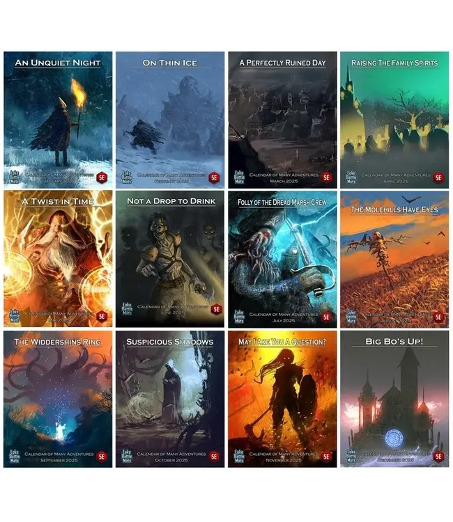 Loke BattleMats: Calendar of Many Adventures 2025