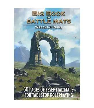 Loke Battle Mats Big Book of Battle Mats Wrecks & Ruins (8"x12")