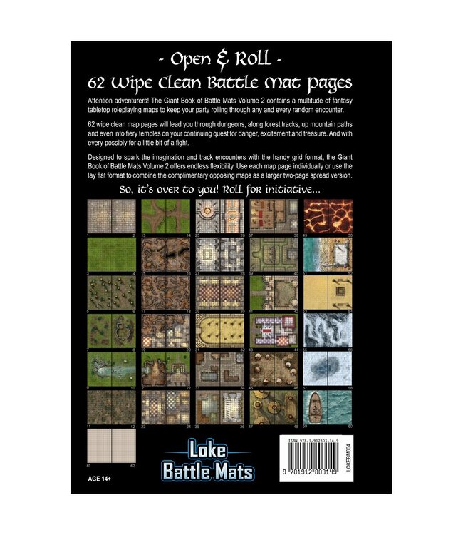 Loke BattleMats: Giant Book of Battle Mats: Volume 2
