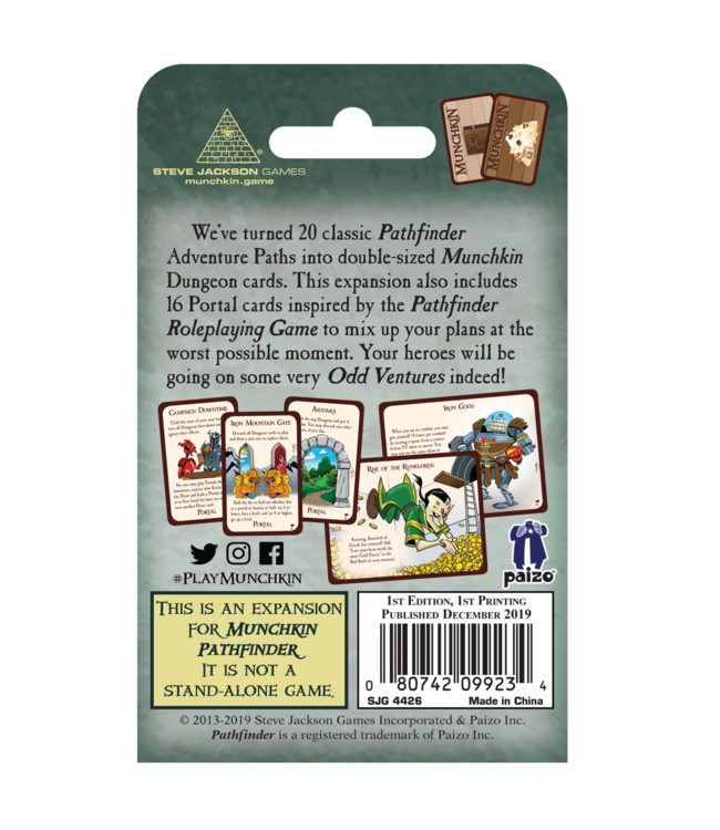 Munchkin Pathfinder 3: Odd Ventures (ENG) - Kartenspiel