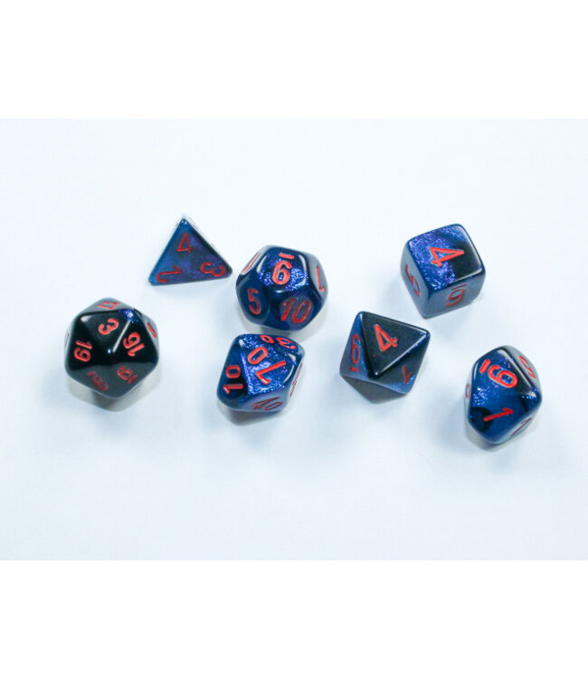 Mini RPG Dice Set: Gemini Black-Starlight