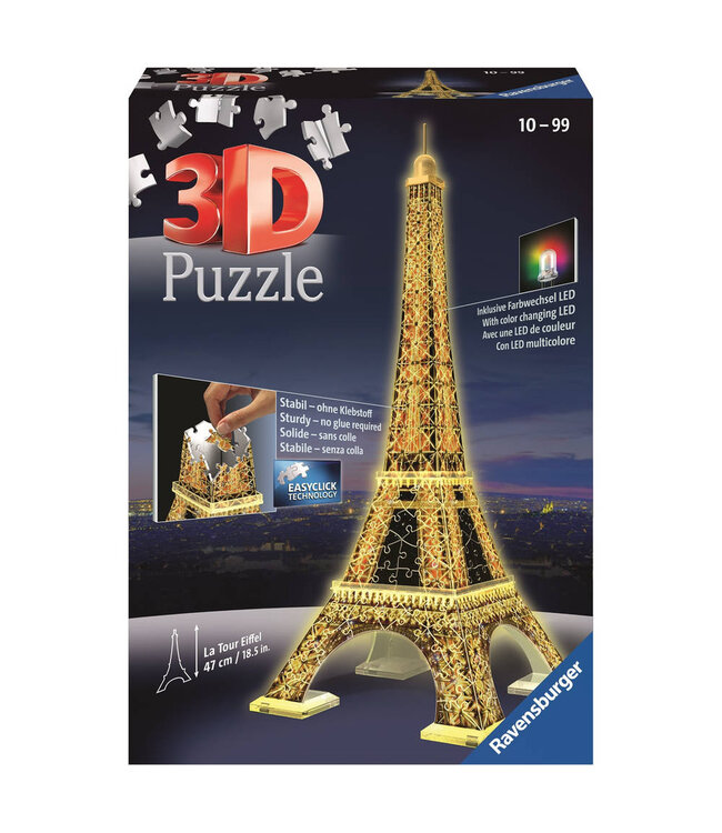 Eiffeltoren - Night Edition 3D (216 Stukjes)