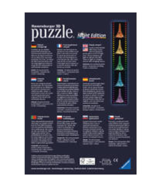 Eiffeltoren - Night Edition 3D (216 Pieces)