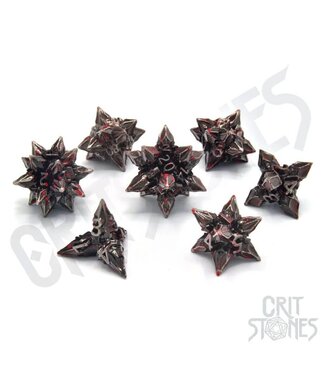 Glassstaff RPG Dice Set: Brutal Bane Metal - RPG Dice Set