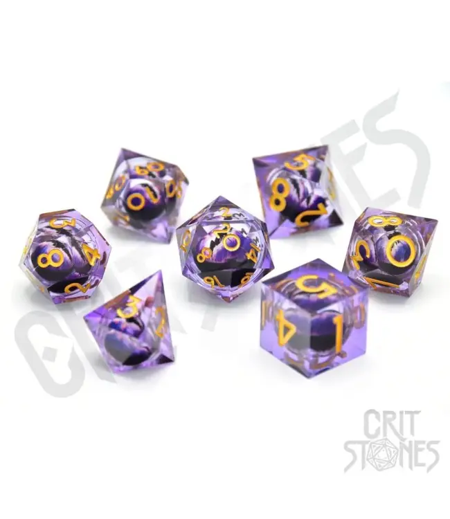 Glassstaff Poison Dragon's Gaze Floating Eye - RPG Dice Set