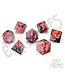 Glassstaff Ruby Rift Sharp Edge Resin - RPG Dice Set