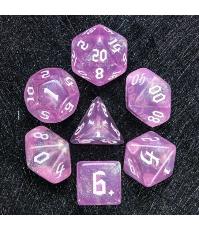 Foam Brain Games Violet Sparkle - RPG Dice