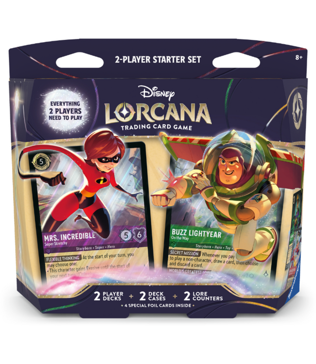 Disney Lorcana: 2-Player Starter Deck - Mrs. Incredible & Buzz Lightyear