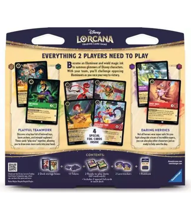Disney Lorcana: 2-Player Starter Deck - Mrs. Incredible & Buzz Lightyear
