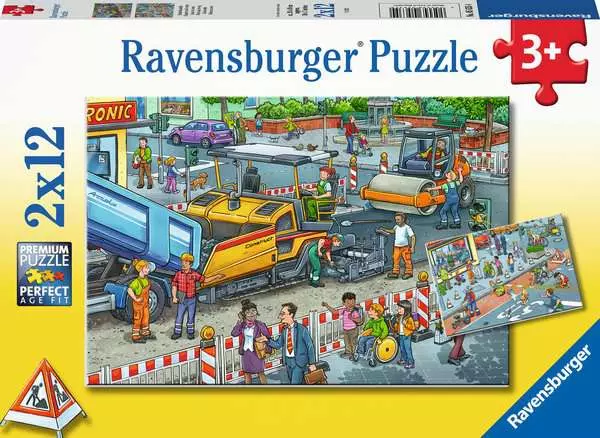 Ravensburger Werk aan de Weg (2x12 Stukjes)