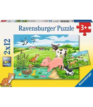 Ravensburger Jonge Dieren op het Platteland (2x12 Teile)