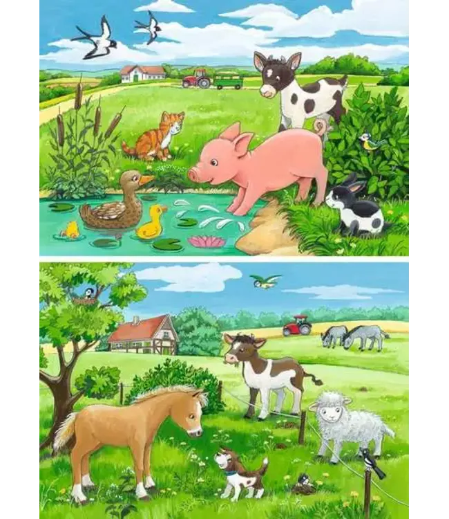 Jonge Dieren op het Platteland (2x12 Stukjes)